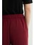 Beli Lastikli Bol Paça Pantolon Bordo 153L7821021 6