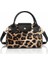 Siyah Leopar Kadın Omuz ve El Çantası 3