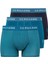 Erkek Baskılı-Lacivert-Yeşil 3 Lü Boxer 1