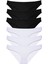 6 adet Eko Set Likralı Kadın Slip Külot Siyah Beyaz 4