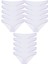 15 adet Süper Eko Set Likralı Kadın Slip Külot Beyaz 3