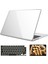 Macbook Air M4 M3 M2 Çip 13.6" A3240 A3113 A2681 ile Uyumlu Parlak Kılıf + Siyah Klavye Kılıfı +Ekran Koruyucu Film 6