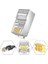 300 Adet Yeni Nesil Metal 3 Micron Gold Plated CAT5CAT6 RJ45 Konnektörü 8P8C Ethernet Kablo Ucu Jack 5