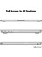 Macbook Air M4 M3 M2 Çip 13.6" A3240 A3113 A2681 ile Uyumlu Parlak Kılıf + Siyah Klavye Kılıfı +Ekran Koruyucu Film 12