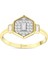 Baget Taşlı Altın Yüzük - 14K 22