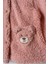 Kız Bebek Kapüşon Detaylı Peluş Ceket 2