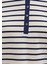 Düğme Detaylı Çizgili Tişört 1613394-86625 7