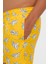Erkek Lemon Party Kaplumbağa Desenli Deniz Şortu Sarı 3