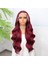 Kızıl Fiber Sentetik Geniş Dalgalı Tül Peruk 2