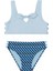 Kız Çocuk Seageo Desenli Bikini Takımı Mavi 2