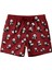 Erkek Çocuk Panda Desenli Deniz Şortu Bordo 3