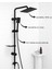 Fawer Siyah Yağmurlama Robot Duş Seti Metal El-Tepe Duşlu - 400A 4