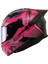 Motosiklet Kask Ece 22.R06 Double Vizörlü Full Face Motor Kaskı Beast Pink 2