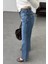 Koyu Mavi Düz Kesim Orta Bel Jean 2750 4