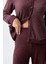 Uzun Kollu Düğmeli Esnek Yumuşak Dokulu Viskoz Pijama Takım 18204 4