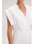 Bağlama Detaylı Elbise Beyaz 12443843000 5
