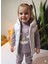 Kız Bebek Kapşonlu Üçlü Takım ( Bulut Ayıcık Sweatshirt+ Kapşonluyelek+Pantolon) 1