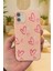 iPhone 11 Uyumlu Pembe Kalp Desenli Silikon Darbe Emici Klasik Korumalı Rubber Kılıf 277 2