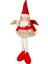 Yılbaşı Süsü, Oturan Kanatlı Peri Figürü, Kırmızı - Gold Etekli, 17X5 1