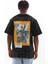 Unisex Baskılı Oversize T-Shirt - Siyah 2