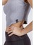 Sıfır Kollu Büstiyer Kısa Penye Crop T-Shirt 5