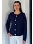 Kadın Düğme Detaylı Triko Ceket P-00018995 2
