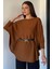 Kadın Kemerli Triko Panço P-00018998 2
