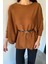 Kadın Kemerli Triko Panço P-00018998 3