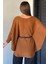 Kadın Kemerli Triko Panço P-00018998 4