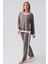 Uzun Kollu Basic Esnek Viskoz Pijama Takım 18209 1