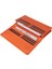 Aura Hakiki Deri, El Yapımı, Telefon Bölmeli, Kadın Cüzdanı, Portakal Renk 4