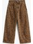 Charlie Orta Bel Bol Kesim Geniş Leopar Kadın Mavi Jeans DW0DW218331CE 5