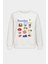 Kadın Içi Şardonlu Baskılı Oversize Sweatshirt 2