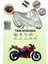 Gri Arka Çanta Uyumlu Tvs Apache Rtr 200 Uyumlu Motor Brandası, Koruyucu Örtü 1