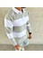 Erkek Polo Yaka Uzun Kollu Çizgili Sweatshirt Trend Rugby Stil - Mint Yeşili 3