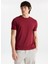 Bisiklet Yaka Düz Bordo Erkek T-Shirt M4WM-TST-1987 3