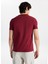Bisiklet Yaka Düz Bordo Erkek T-Shirt M4WM-TST-1987 5