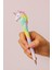 Unicorn Tasarımlı Tükenmez Kalem | Renkli Polyester Dekoratif Kalem 16CM Hediyelik 2