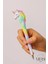 Unicorn Tasarımlı Tükenmez Kalem | Renkli Polyester Dekoratif Kalem 16CM Hediyelik 3