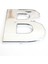 Cemax B Harfi 3,75 cm Krom Yapışkanlı 1