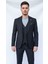 Siyah Fitilli Kadife Erkek Takım Elbise – 3 Parça Yelekli, Şık ve Modern Slim Fit Kesim 3