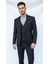 Siyah Fitilli Kadife Erkek Takım Elbise – 3 Parça Yelekli, Şık ve Modern Slim Fit Kesim 4