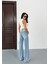 N91 Wide Leg Jean Yüksek Bel Buz Mavi Pantolon 7