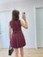 Takım Görünümlu Yelekli Mini Elbise- Bordo 2