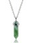 925 Ayar Gümüş Forse Zincir Yeşim Taşlı Kolye 1