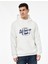 Regular Fit Uzun Kollu Kanguru Cepli Kapşonlu Baskılı Sweatshirt 1