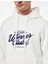 Regular Fit Uzun Kollu Kanguru Cepli Kapşonlu Baskılı Sweatshirt 5