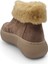 Kadın Kalın Taban Kürk Astarlı Önden Fermuarlı Bot Vizon - 36 7