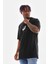 Unisex Baskılı Oversize T-Shirt - Siyah 6