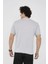 Unisex Bisiklet Yaka Slim Fit T-Shirt- Boyalı Gri 6
